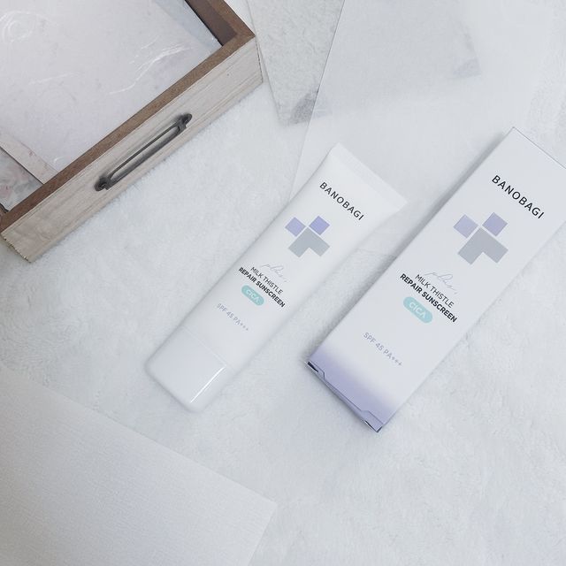 바노바기 밀크씨슬 리페어 시카 선스크린 플러스 50ml 리뷰 사진